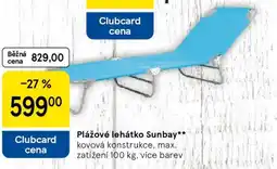 Tesco Plážové lehátko Sunbay nabídka