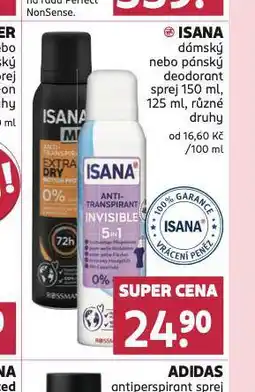 Rossmann Isana deodorant nabídka