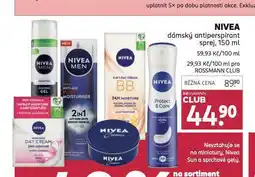 Rossmann Nivea antiperspirant nabídka