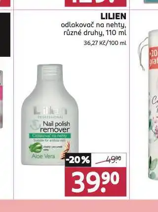 Rossmann Lilien odlakovač na nehty nabídka