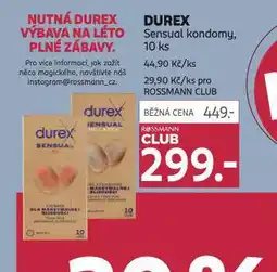 Rossmann Durex kondomy nabídka