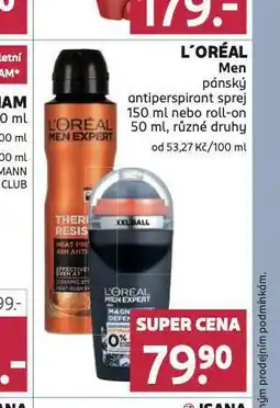 Rossmann Loreal men antiperspirant nabídka