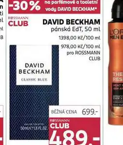 Rossmann David beckham pásnká edt nabídka