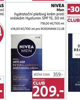 Rossmann Nivea men krém nabídka