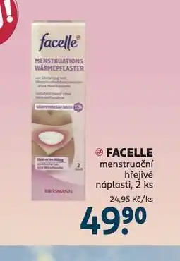 Rossmann Facelle menstruační hřejivé náplasti nabídka