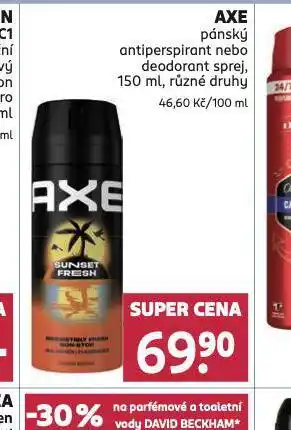 Rossmann Axe antiperspirant nabídka