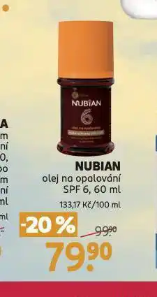 Rossmann Nubian olaj na opalování nabídka