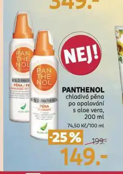 Rossmann Panthenol chladivá pěna po opalování nabídka