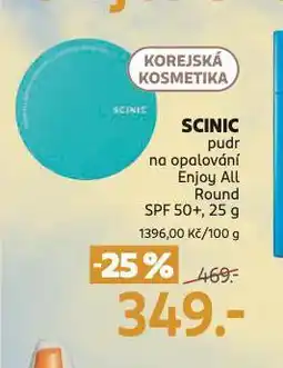 Rossmann Scinic pudr na opalování nabídka