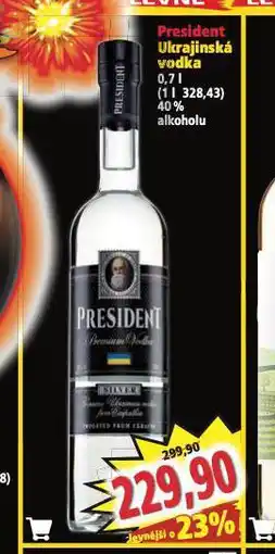 Norma President ukrajinská vodka nabídka