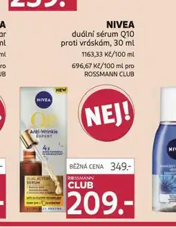 Rossmann Nivea duální sérum q10 nabídka