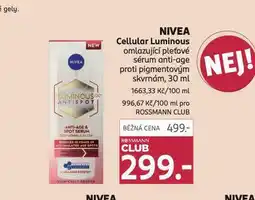 Rossmann Nivea cellular sérum nabídka