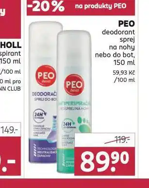 Rossmann Peo deodorant nabídka