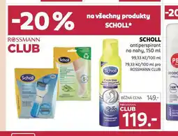 Rossmann Scholl antiperspirant nabídka
