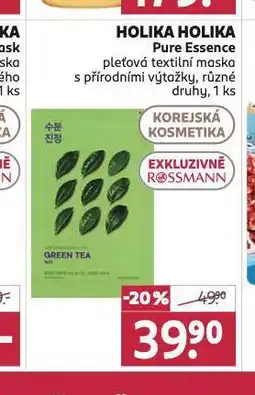 Rossmann Holika holika textilní pleťová maska nabídka