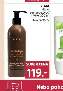 Rossmann Ziaja tělové samoopalovací mléko nabídka