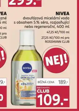 Rossmann Nivea dvoufázová micelární voda nabídka
