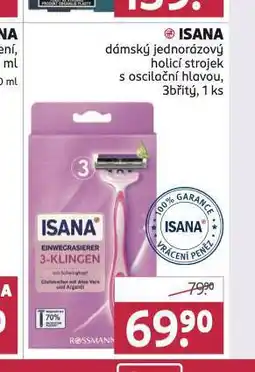 Rossmann Isana jednorázový holicí strojek nabídka