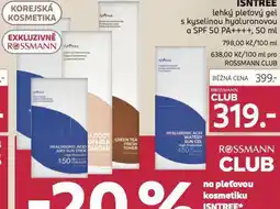 Rossmann Isntree lehký pleťový gel nabídka