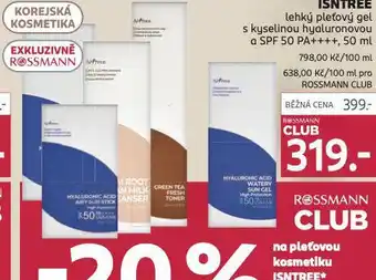 Rossmann Isntree lehký pleťový gel nabídka