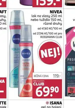 Rossmann Nivea lak, tužidlo nabídka
