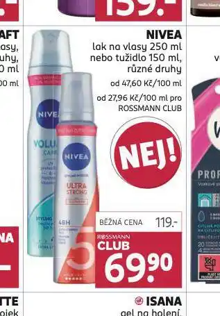 Rossmann Nivea lak, tužidlo nabídka