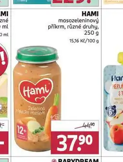 Rossmann Hami masozeleninový příkrm nabídka
