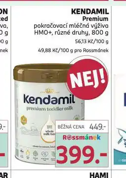 Rossmann Kendamil premium pokračovací mléčná výživa nabídka
