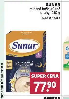 Rossmann Sunar mléčná kaše nabídka