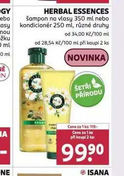 Rossmann Herbal essences šampon, kondicioner nabídka