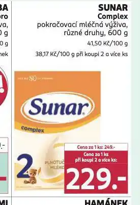 Rossmann Sunar complex pokračovací mléčná výživa nabídka