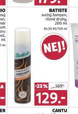 Rossmann Batiste suchý šampon nabídka