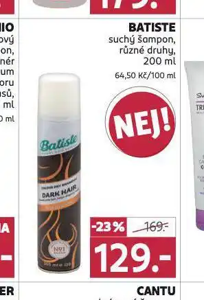Rossmann Batiste suchý šampon nabídka