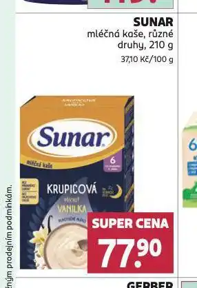 Rossmann Sunar mléčná kaše nabídka