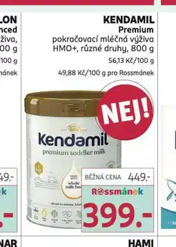 Rossmann Kendamil premium pokračovací mléčná výživa nabídka