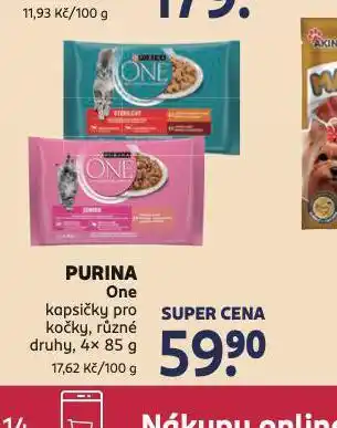 Rossmann Purina one kapsičky pro kočky nabídka