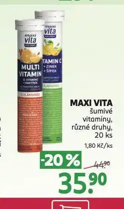 Rossmann Maxivita šumivé tablety nabídka