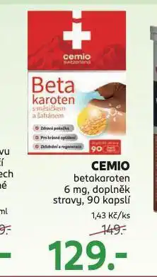 Rossmann Cemio betakaroten nabídka
