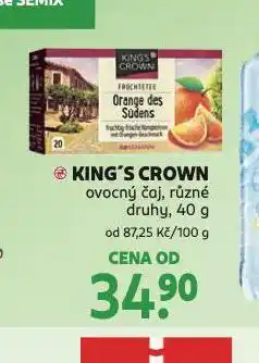 Rossmann King´s crown ovocný čaj nabídka
