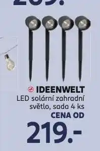 Rossmann Led solární zahradní světlo nabídka
