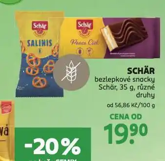 Rossmann Schär bezlepkové snacky nabídka