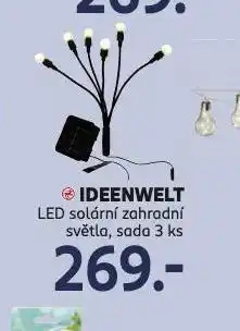 Rossmann Led solární zahradní světla nabídka