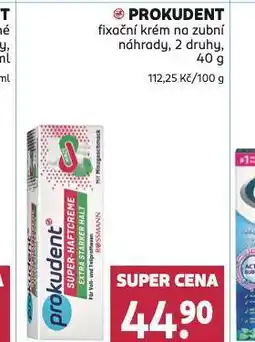 Rossmann Prokudent fixační krém na zubní náhrady nabídka