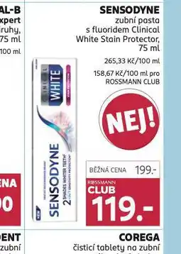 Rossmann Sensodyne zubní pasta nabídka