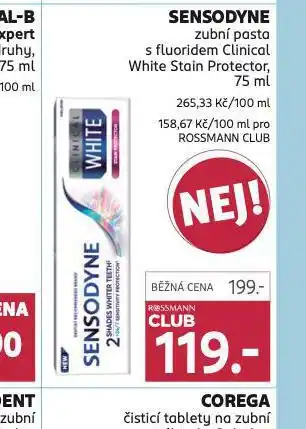 Rossmann Sensodyne zubní pasta nabídka