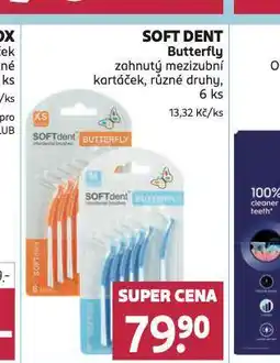 Rossmann Softdent butterfly mezizubní kartáček nabídka