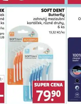 Rossmann Softdent butterfly mezizubní kartáček nabídka