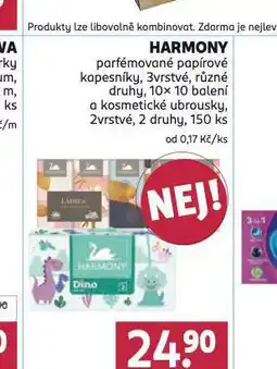 Rossmann Harmony parfémové papírové kapesníky nabídka