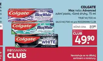 Rossmann Colgate zubní pasta nabídka