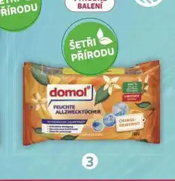 Rossmann Domol vlhčené úklidové ubrousky nabídka